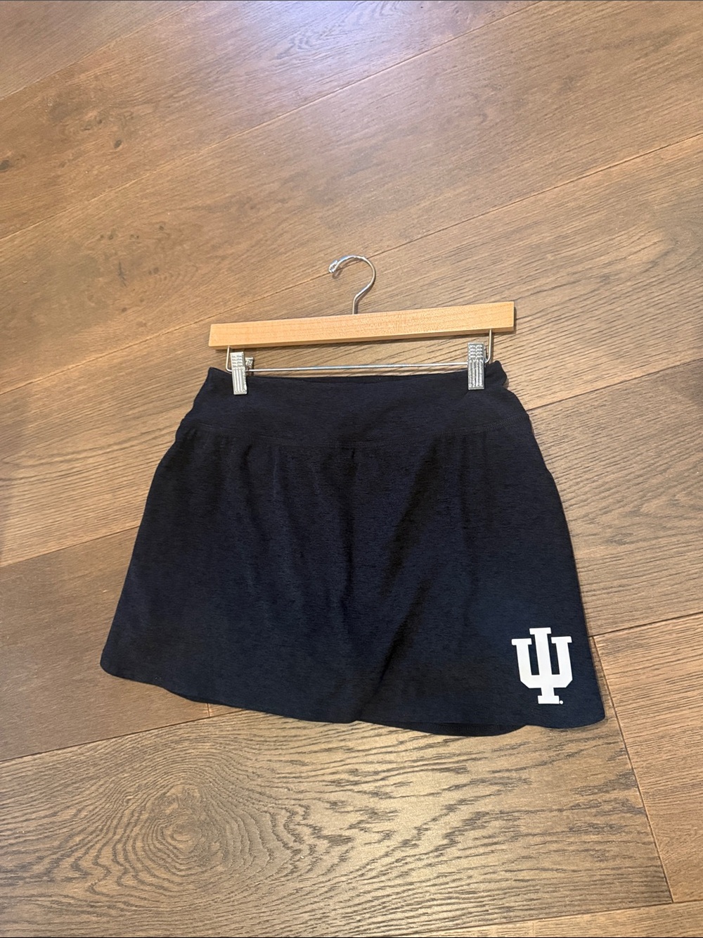Women’s Dark Gray Athletic Skort with IU Logo